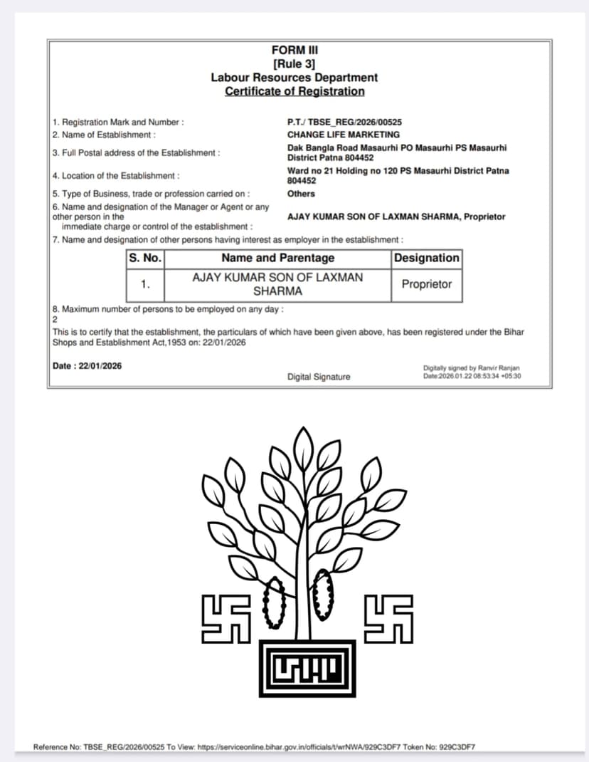 Labour Resource Department Registration